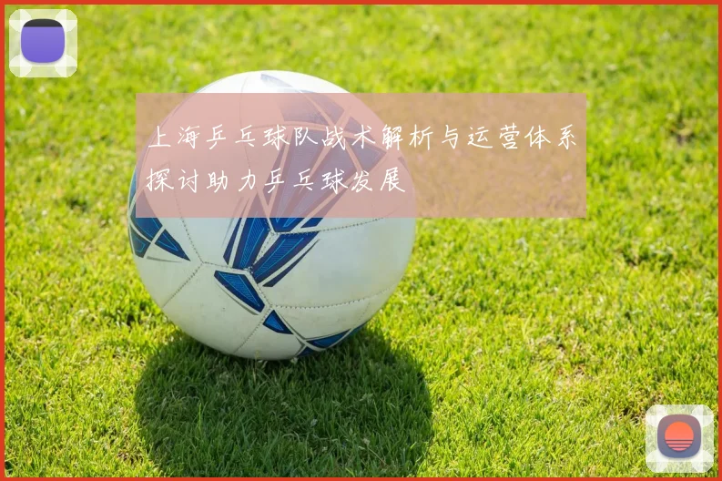 上海乒乓球队战术解析与运营体系探讨助力乒乓球发展